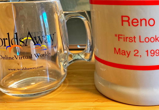 WorldsAway Mug and Reno "First Look" Mug